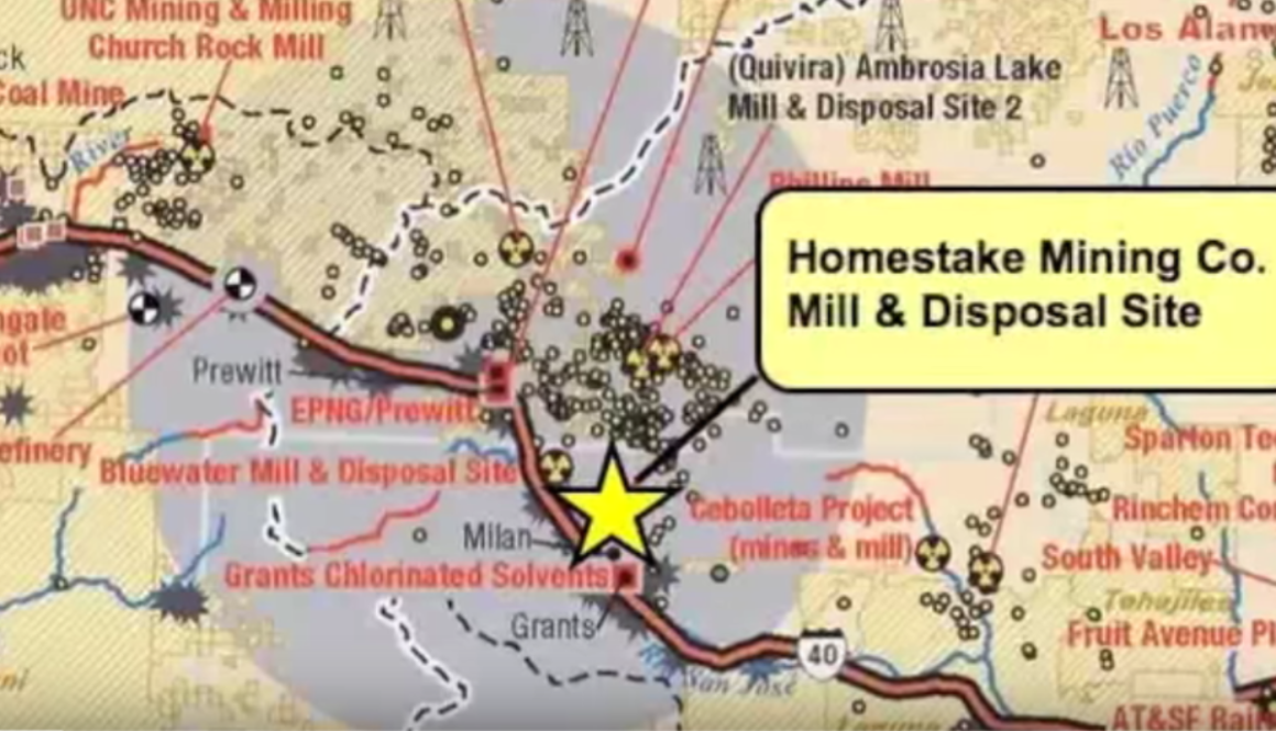 Homestake/Barrick Gold Uranium Tailings Pile