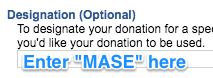 DONATE TO MASE
