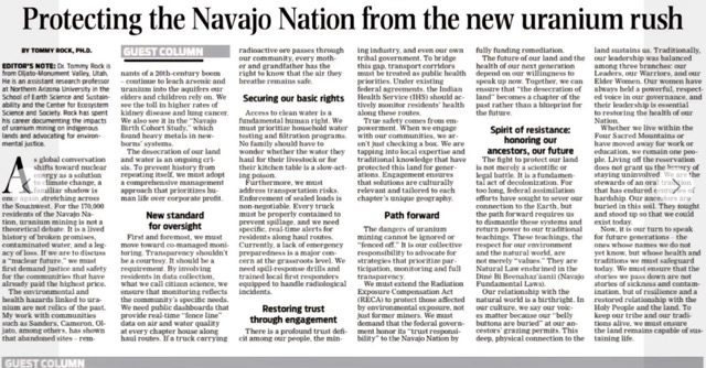 Protecting the Navajo Nation from the new uranium rush